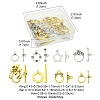 8 Styles Tibetan Style Alloy Toggle Clasps FIND-FS0002-43-4