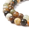 Natural Xiuyan Jade Bead Strands G-P075-39-8mm-5