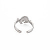 Non-Tarnish 304 Stainless Steel 12 Constellations/Zodiac Signs Open Cuff Ring for Women RJEW-S405-156P-K-2