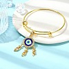 Brass Pave Clear Cubic Zirconia European Dangle Charms KK-CJC0018-08-5