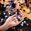800Pcs 8 Styles Halloween Handmade DIY Doll Craft Pom Pom Yarn Pom Pom Balls FABR-TA0001-02-7