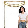1Pc Tibetan Style Alloy Coin Tassel Waist Belly Chains for Women AJEW-GF0015-06AG-9