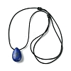 Natural & Synthetic Gemstone Pendant Necklaces NJEW-C046-02-3