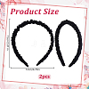 Silk From Silkworms Hair Bands OHAR-WH0033-019C-2