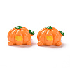 Autumn Opaque Resin Pumpkin Cabochons RESI-D063-12-1