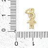 Rack Plating Brass Micro Pave Cubic Zirconia Pendants KK-H509-42G-04-3