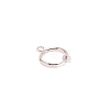 Brass Clip-on Hoop Earring Findings KK-WH0047-02D-2