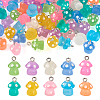 Luminous Translucent Resin Mushroom Charms CD-TAC0001-47-9