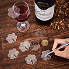 Flower Acrylic Wine Glass Charms Tag AJEW-WH0248-384A-3