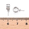 Anti-Tarnish Rhomdium Plated 925 Sterling Silver Pendant Bails STER-T007-89P-3