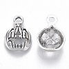 Tibetan Style Alloy Pendants TIBE-N010-11AS-RS-2