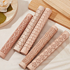 5Pcs 5 Style Wooden Rolling Pin DIY-GF0004-95-5