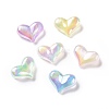 UV Plating Rainbow Iridescent Acrylic Beads X1-OACR-C010-01-1