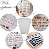  64 Pcs 2 Styles Paper Hair Clip Display Cards CDIS-NB0001-16-6