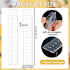 2Pcs 2 Styles Acrylic Rulers AJEW-WH0270-327-2