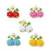 Glass Seed Beaded Pendants PALLOY-MZ01338-1