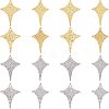 Unicraftale 16Pcs 4 Style 304 Stainless Steel Pendants STAS-UN0038-32-1