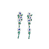 Elegant Nature-Inspired Long Alloy Stud Earrings HY8690-5