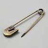 Zinc Alloy Safety Pins JEWB-WH0030-78F-2