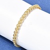 Brass Wheat Chains Bracelets for Women BJEW-H639-11G-1