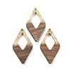 Walnut Wood Pendants FIND-Z050-02I-1