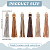 12Pcs 6 Colors Imitation Leather Tassel Big Pendants Decorations FIND-PH0024-17-2