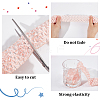 BENECREAT 14M 7 Style Pink Series Elastic Crochet Headband Ribbon OCOR-BC0005-35-4