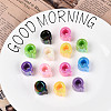 UV Plating Opaque Acrylic European Beads OACR-M027-03Q-1