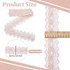 3 Yards Polyester Flower Lace Trim OCOR-OC0001-67A-2