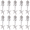 20Pcs 2 Styles Alloy Resin Pendants FIND-SC0013-38-1