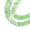 Electroplate Imitation Jade Glass Beads Strands GLAA-N023-4mm-34-4