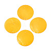Spray Painted Natural Capiz Shell Connector Charms SSHEL-N039-03-01B-1