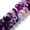 Natural Banded Agate/Striped Agate Beads Strands G-E605-A02-03D-1