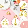 6Pcs 2 Colors Brass Pendants KK-CJ0003-12-3