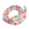 Imitation Jade Crackle Glass Beads Strands GLAA-Q108-05A-A01-2
