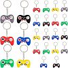 SUPERFINDINGS 24Pcs 6 Colors Plastic Keychains KEYC-FH0001-05-1