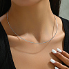 Non-Tarnish Stainless Steel Simple Thin Collar Necklace QV1917-2-3