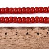 Opaque Glass Beads Strands GLAA-NH0002-B01-C04-4