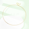 1.5MM 201 Stainless Steel Wire Choker Necklace NJEW-Z098-02G-5