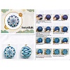 DIY Embroidery Temari Ball Keychain Kits DIY-I064-A02-7