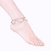 304 Stainless Steel Anklets AJEW-AN00208-4