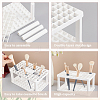Plastic Cosmetic Brush Storage Stands MRMJ-WH0070-34A-9
