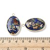Dyed Synthetic Imperial Jasper Pendants G-D337-03F-G-3