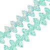 Electroplate Transparent Glass Beads Strands EGLA-N056-03A-10-1