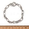 Tarnish Resistant Unisex 304 Stainless Steel Figaro Chain Bracelets X-BJEW-H541-06A-P-5