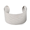 316L Surgical Stainless Steel Cuff Bangles BJEW-D454-01D-P-4