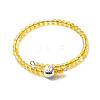 Reiki Crystal Natural Mixed Stone Beads Bangle for Girl Women BJEW-JB06802-2