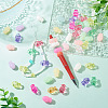 80Pcs 2 Styles Opaque Acrylic Beads OACR-TA0004-90-7