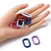 10Pcs Spray Painted Alloy Spring Gate Rings FIND-YW0001-83-5