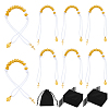 8Pcs CCB Plastic Round Bead Bracelets BJEW-PH01941-1